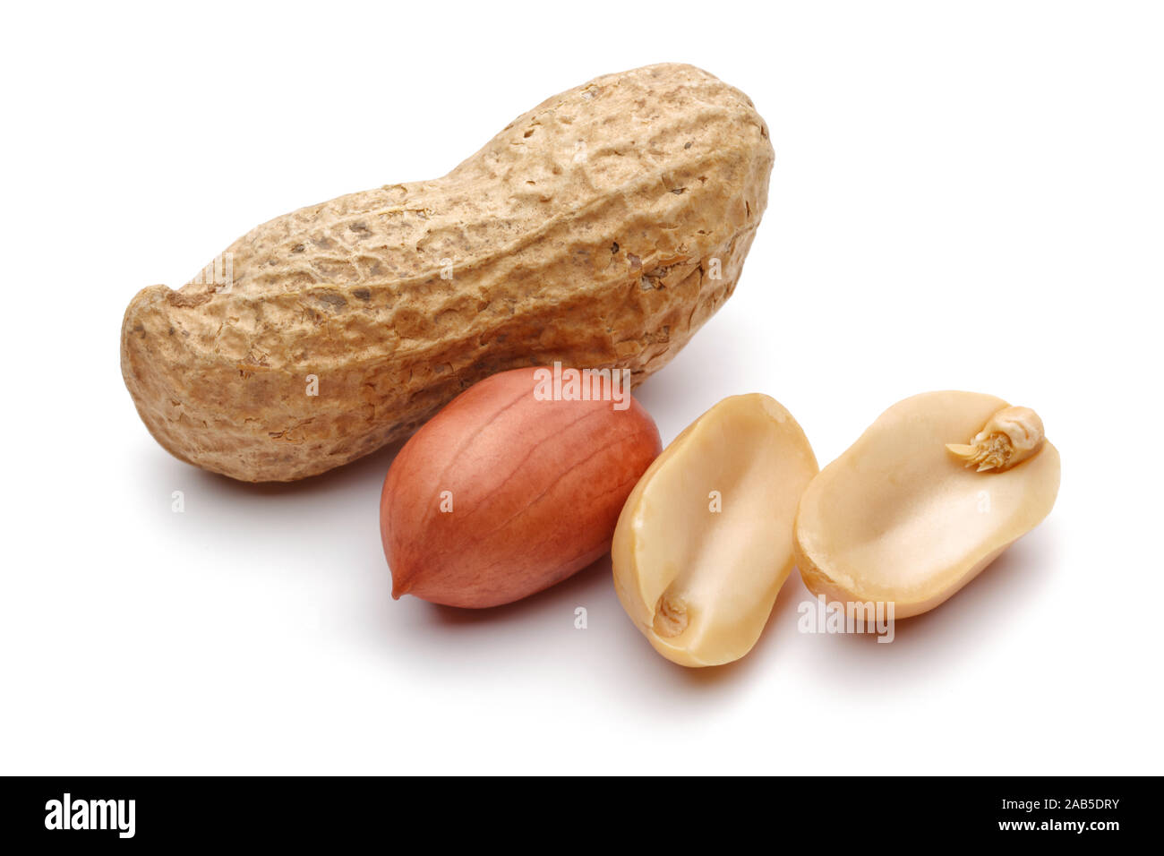 Group of peanuts isolated on white background Stock Photo Alamy