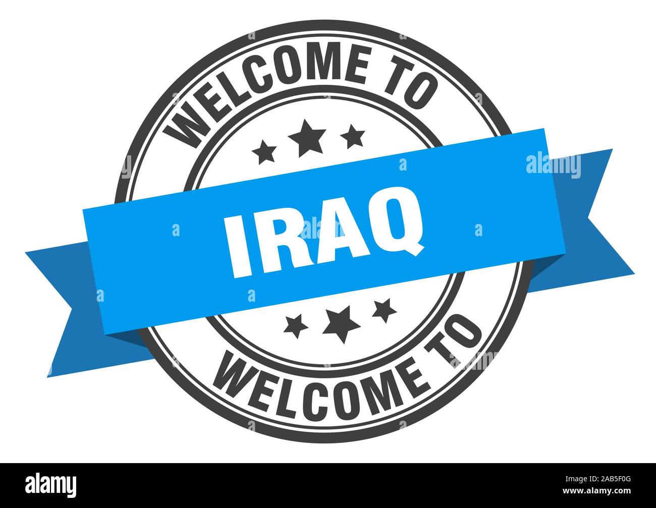 Iraq stamp. welcome to Iraq blue sign Stock Vector Image & Art - Alamy