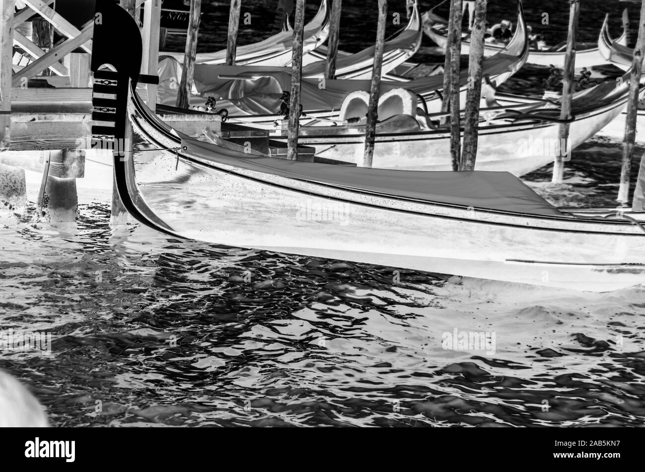 italian gondola close up view Stock Photo - Alamy