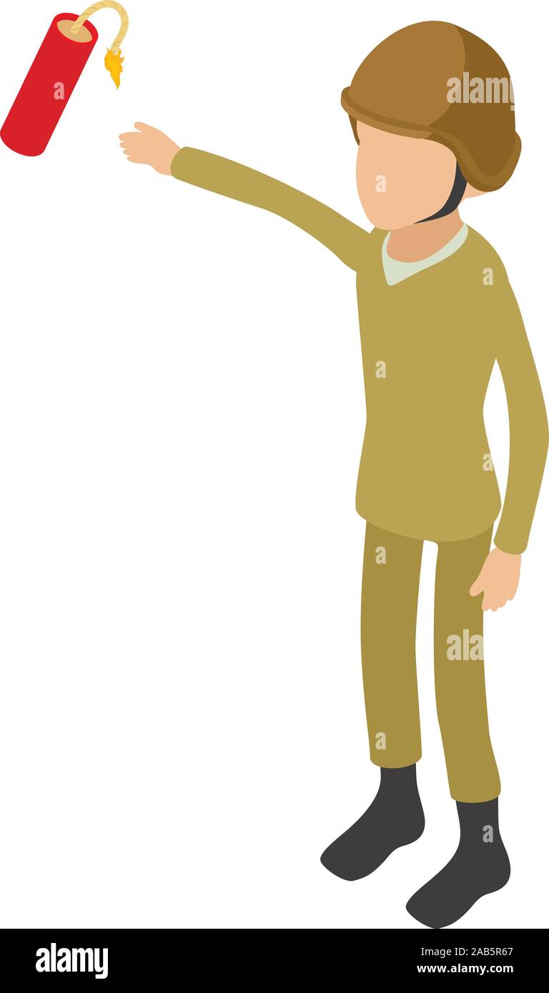 Sapper icon, isometric style Stock Vector Image & Art - Alamy