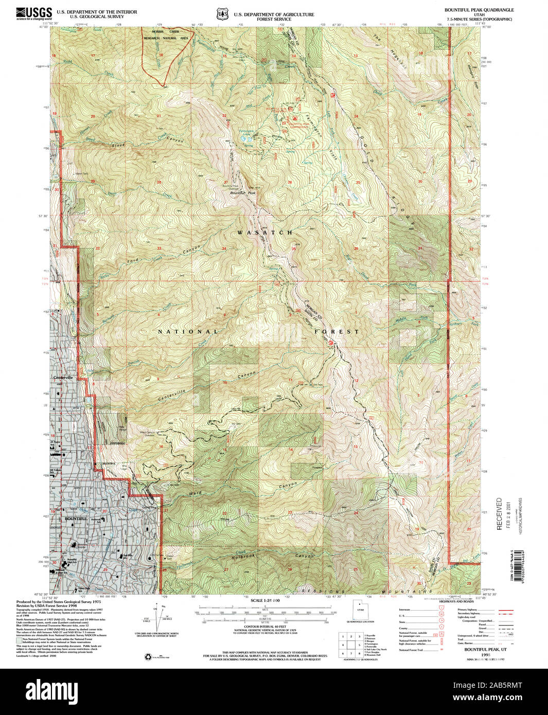Map of bountiful hi-res stock photography and images - Alamy