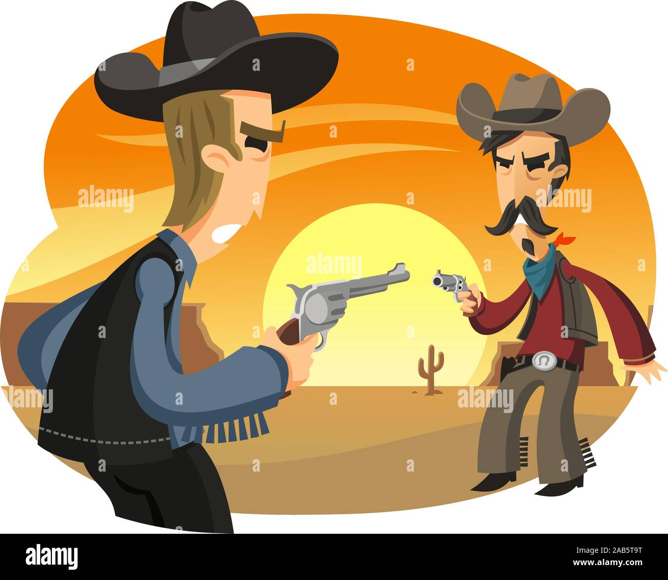 Western duel hi-res stock photography and images - Alamy