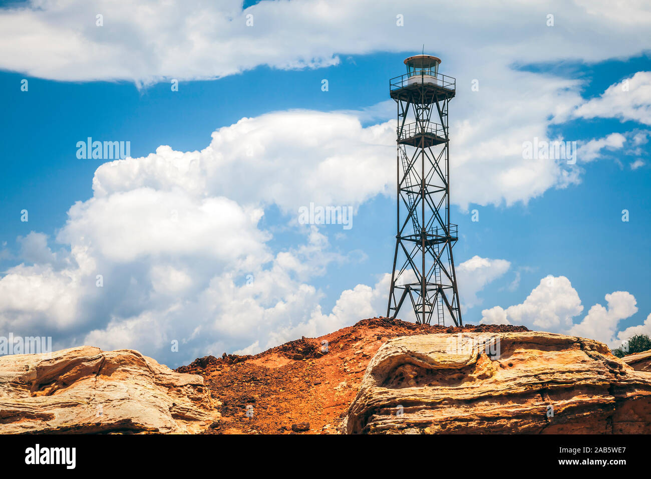Der schoene Leuchtturm von Broome, Australien Stock Photo