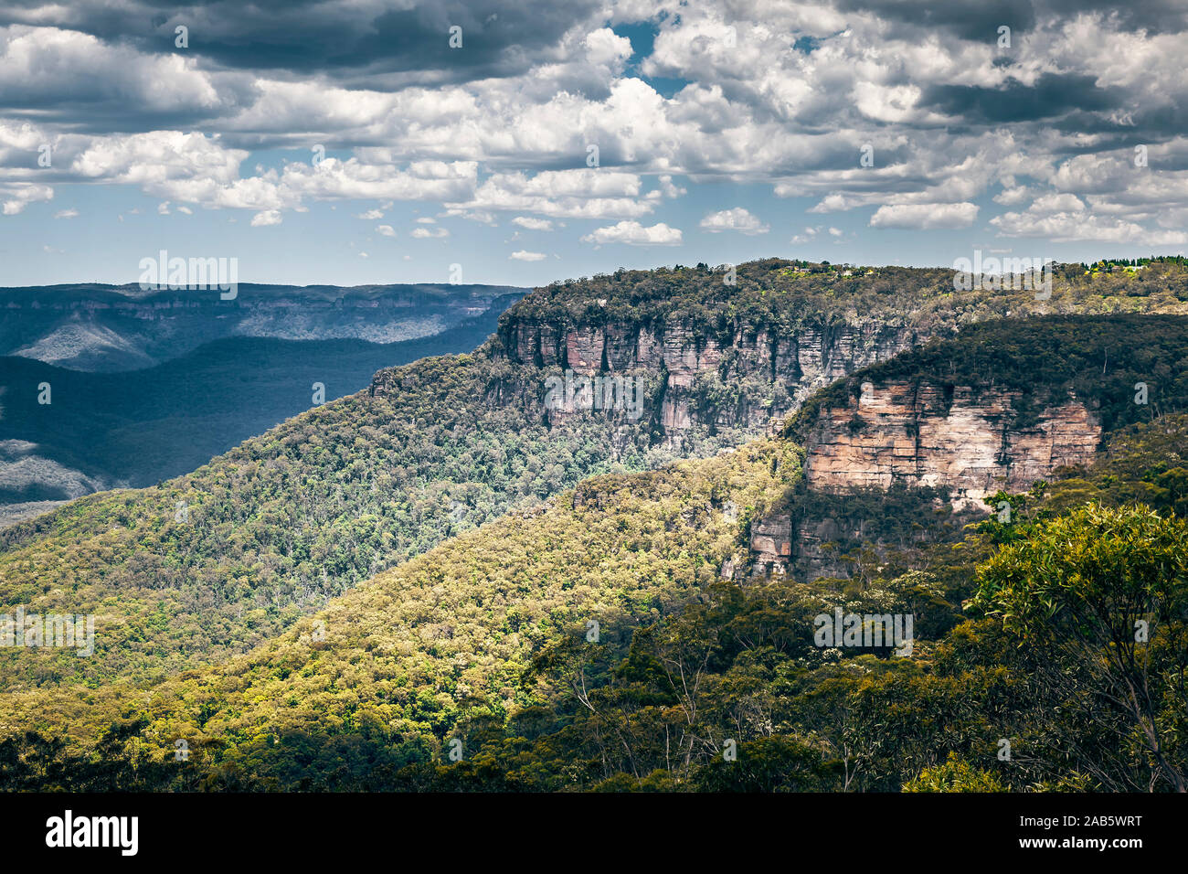 Ein Blick auf die Blauen Berge in Australien Stock Photo
