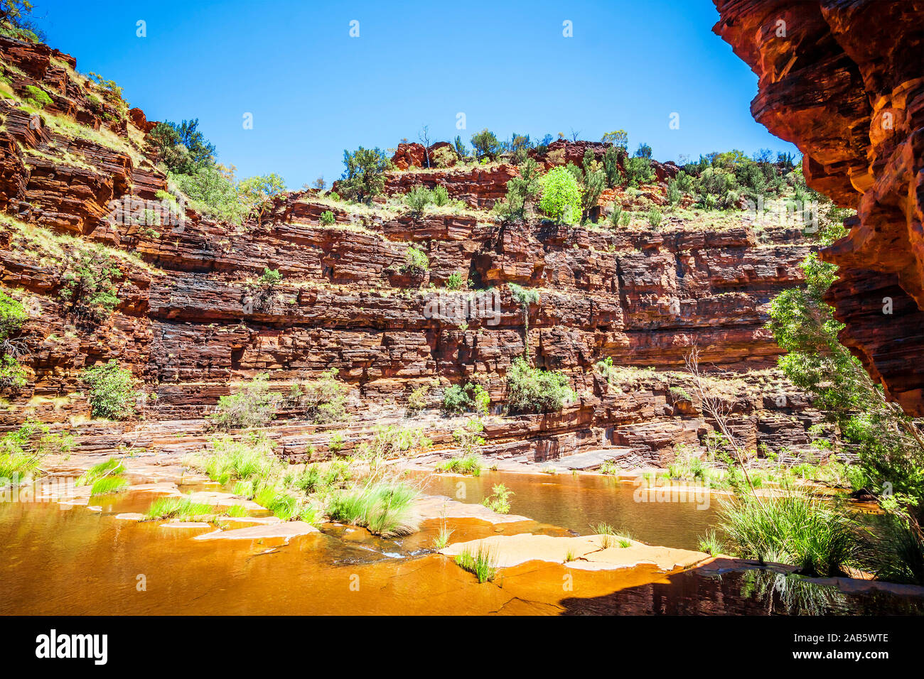 Das schoene Dales Gorge in Australien Stock Photo
