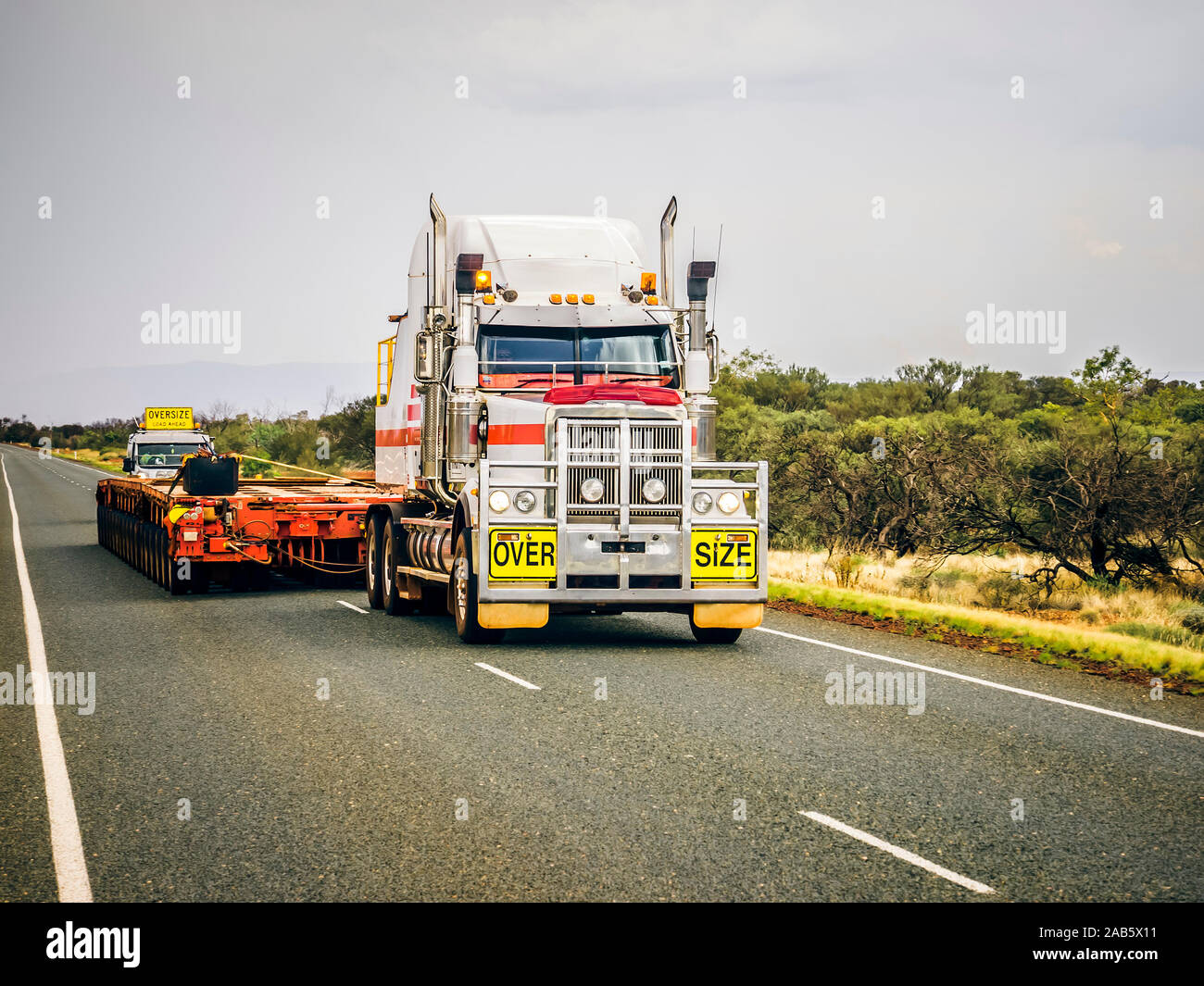 Ein Truck in Uebergroesse in Australien Stock Photo