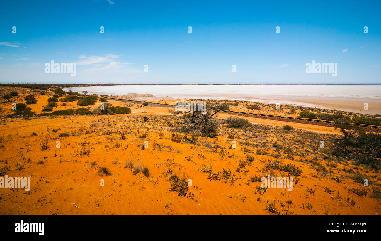 Ein Blick in die Australische Wueste Stock Photo