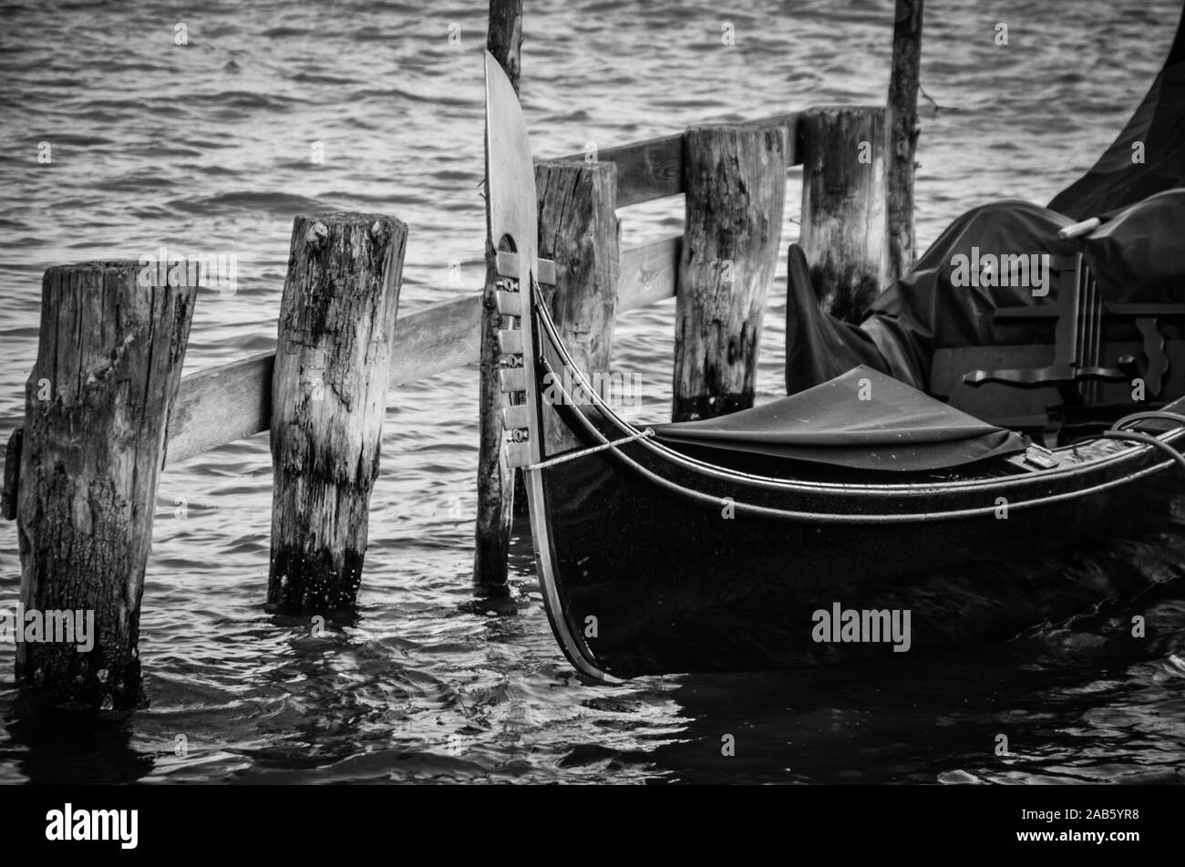 italian gondola close up view Stock Photo - Alamy