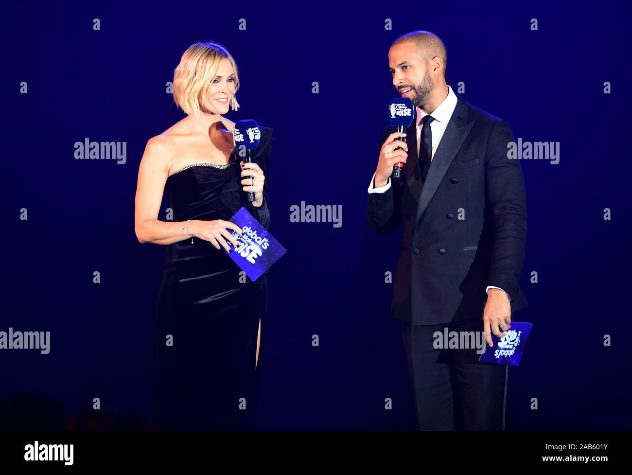 Presenters Jenni Falconer (left) and Marvin Humes at Global's Make Some