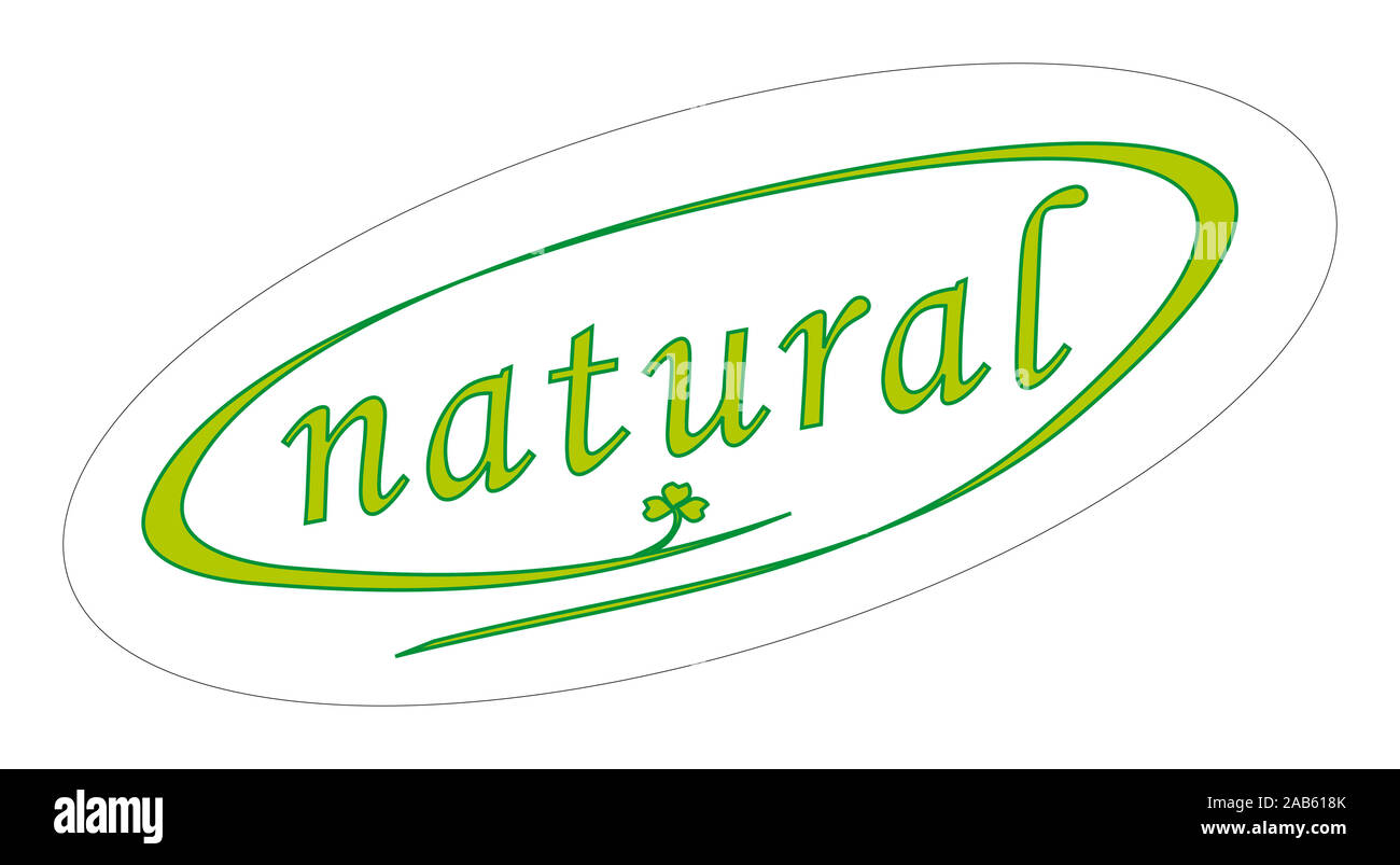 A vector illustration of a nice natural sticker Stock Photo - Alamy