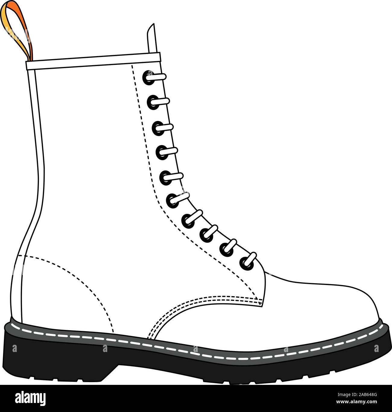 footwear boots shoes rubber leather vector art template Stock Vector footwear boots shoes rubber leather vector art template Stock Vector