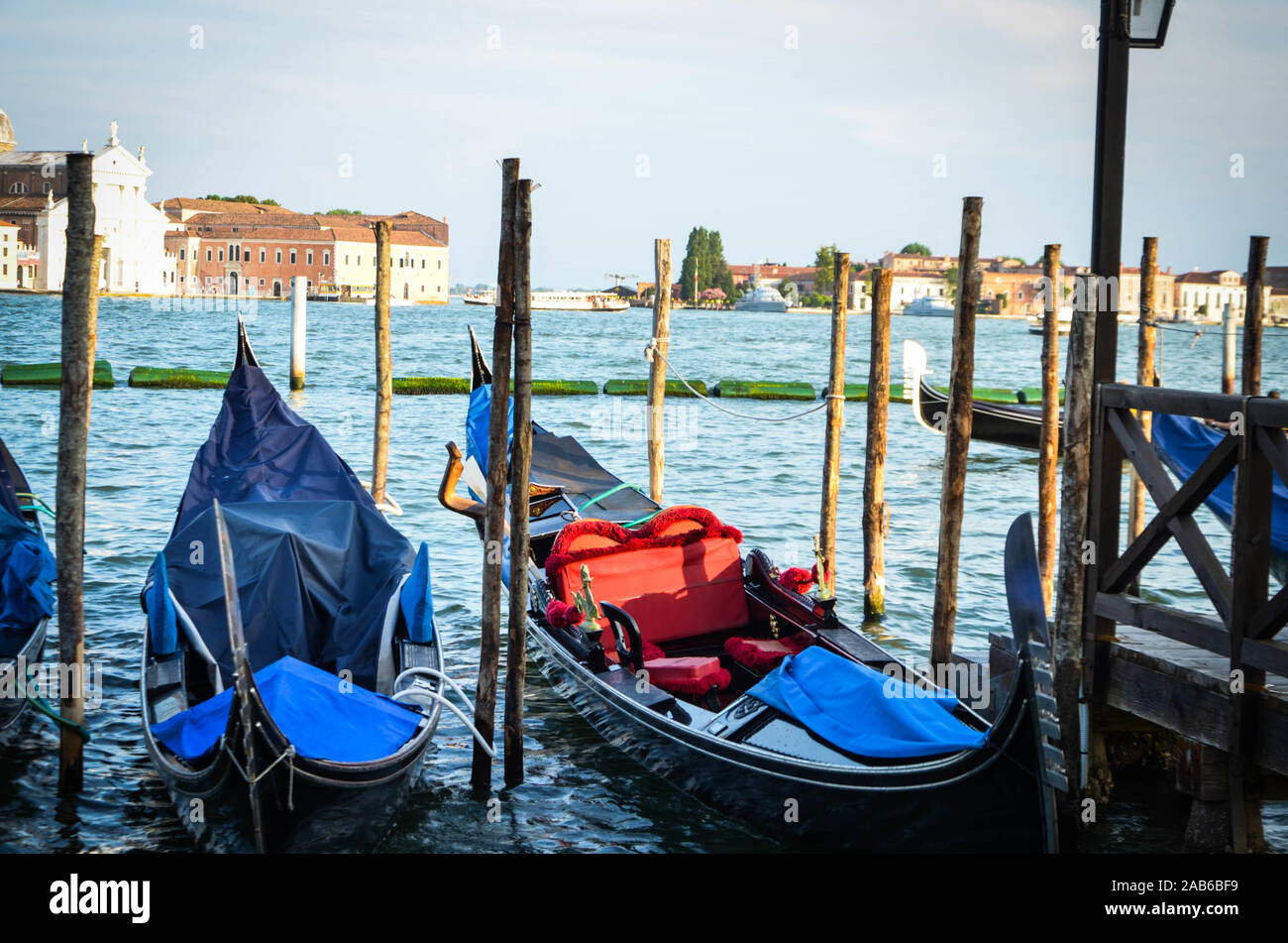 italian gondola close up view Stock Photo - Alamy