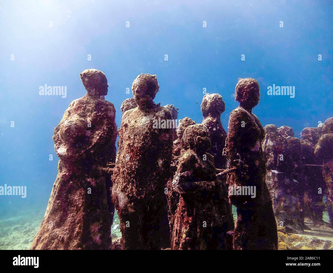 MUSA The Museum of Underwater Art in Isla Mujeres near Cancun in Mexico Stock Photo Alamy