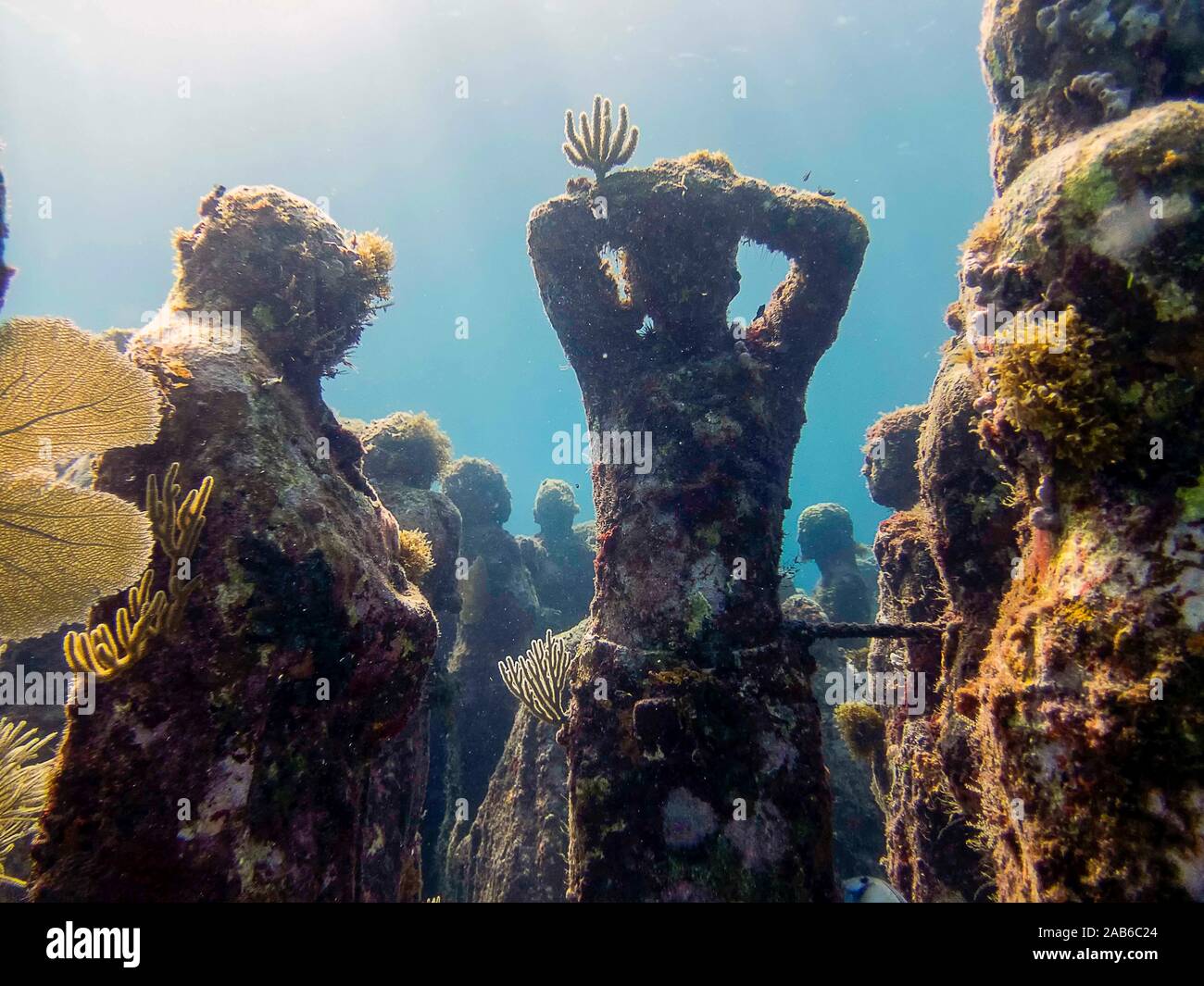 MUSA The Museum of Underwater Art in Isla Mujeres near Cancun in Mexico Stock Photo Alamy