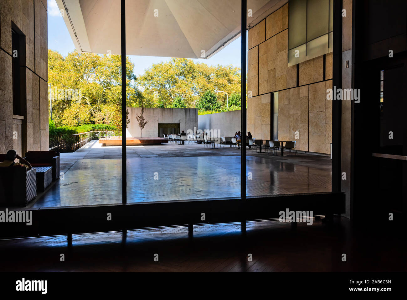 Canvas coffee bar, The Barnes Foundation , Philadelphia, USA