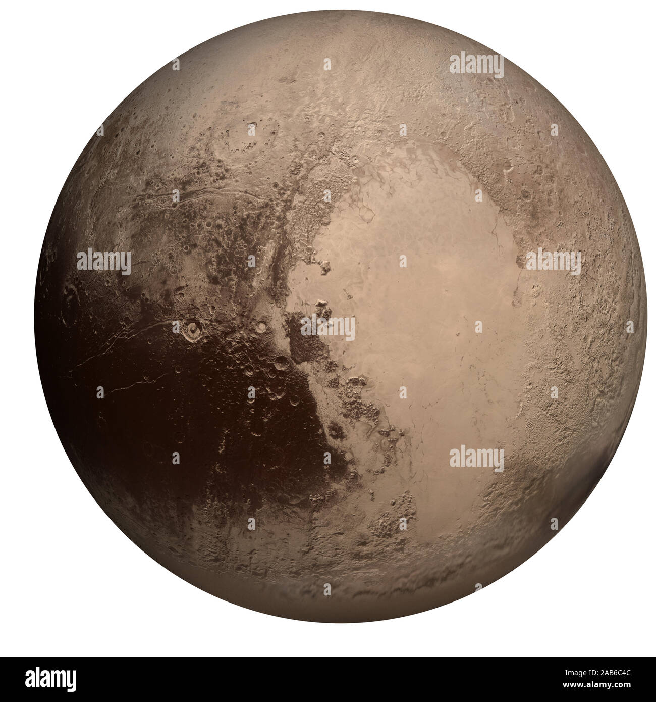 Solar System Planets White Background Cut Out Stock Images