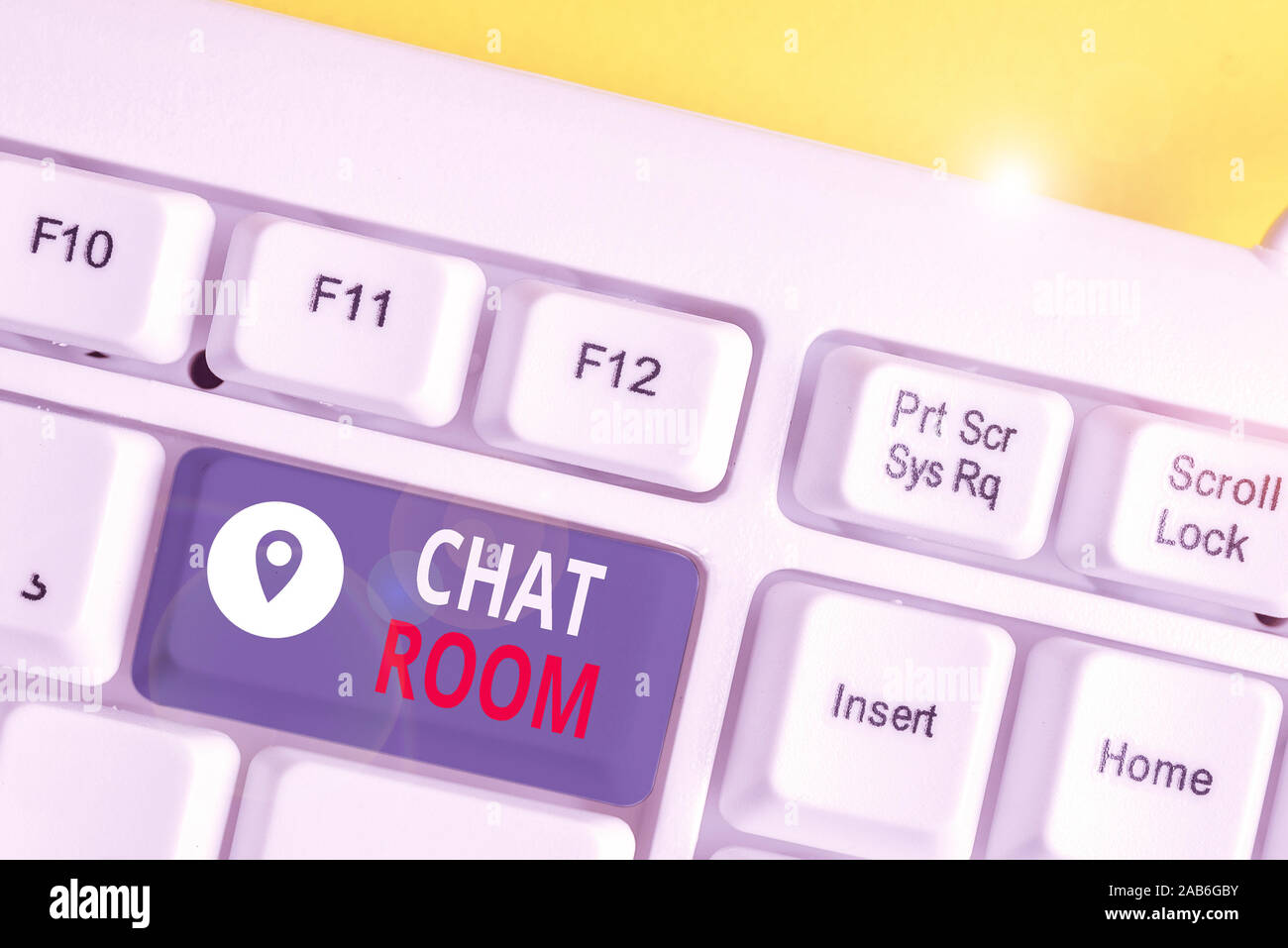 Handwriting Text Chat Room Conceptual Photo Area On The