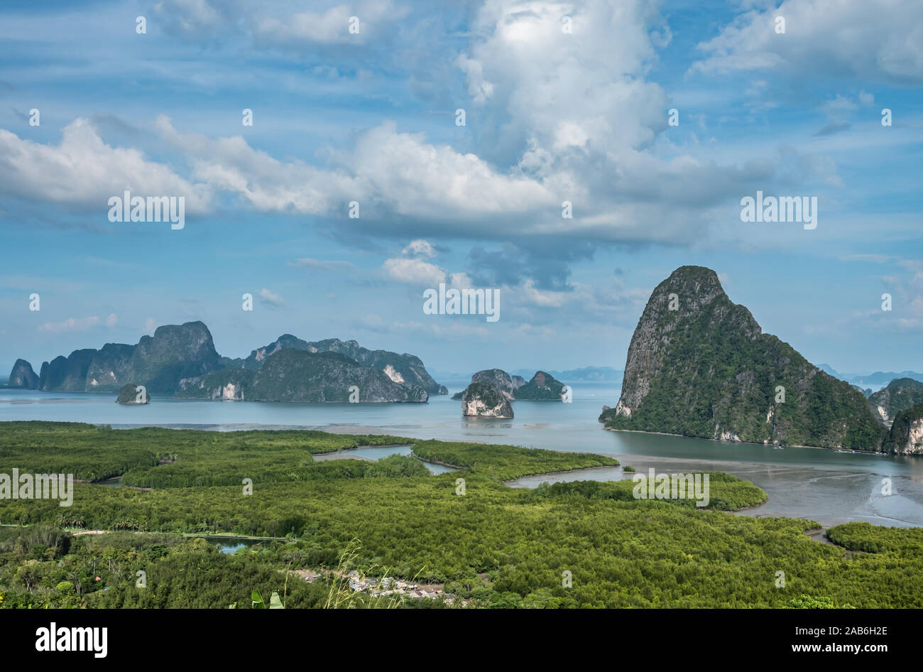 Beautiful sceneries of Phuket, Thailand. Phuket is one of the southern provinces of Thailand It consists of the island of Phuket, the country’s larges Stock Photo