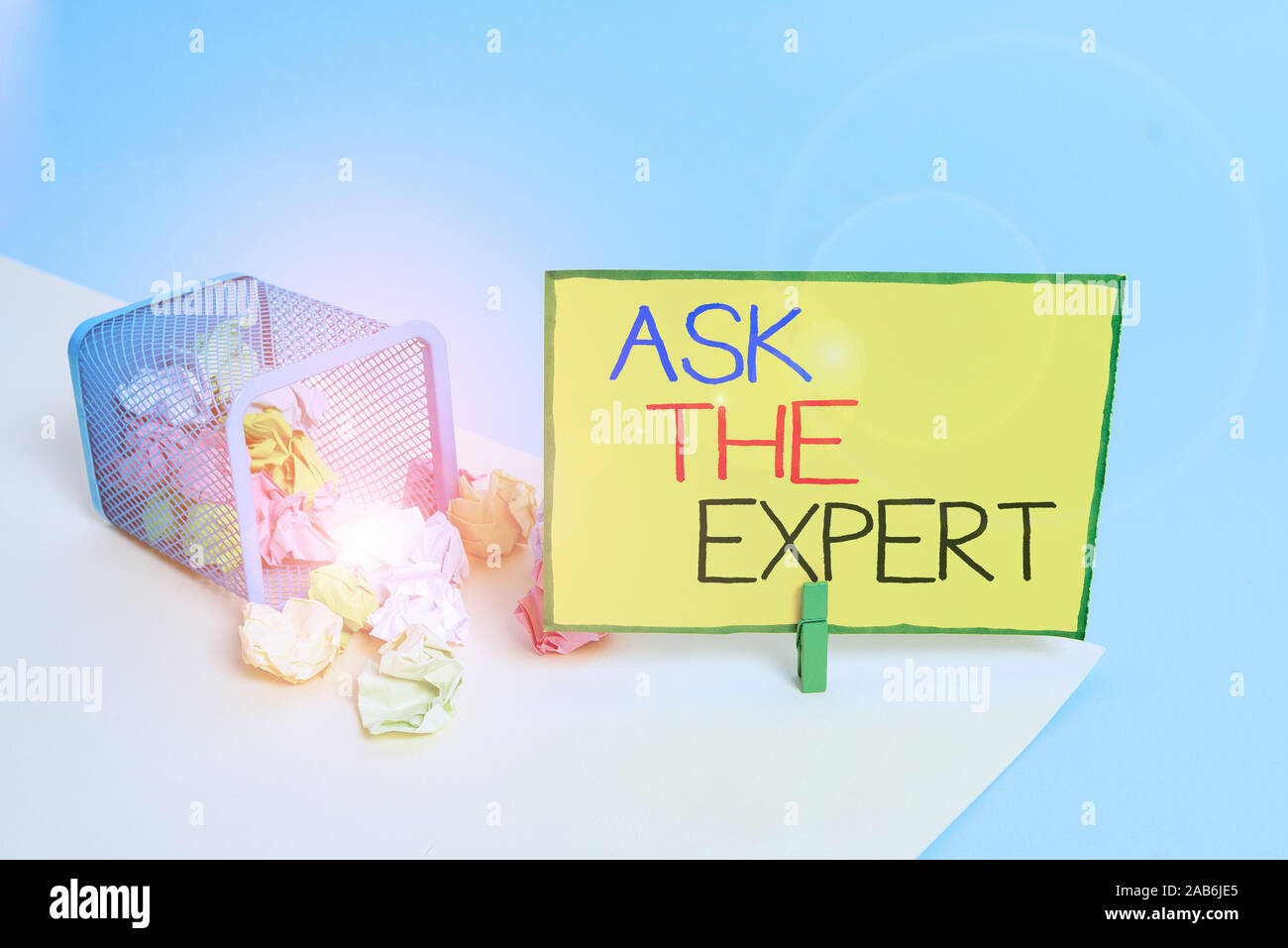 Writing note showing Ask The Expert. Business concept for Looking for ...