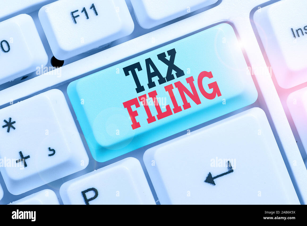 Word writing text Tax Filing. Business photo showcasing Submitting ...