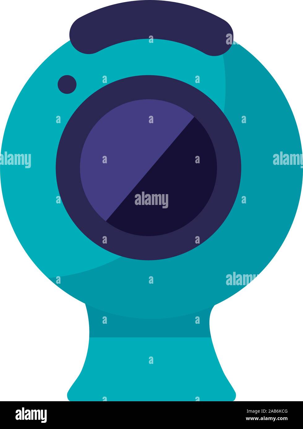 webcamera device hardware isolated icon Stock Vector