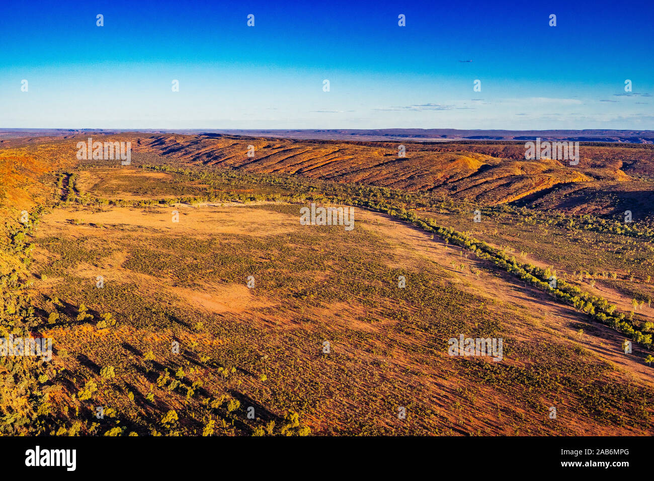 St. George Ranges Australia Aerial view of the George Gill ranges in remote central Australia in ...