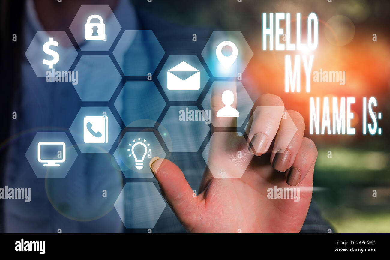 Introducing oneself hi-res stock photography and images - Alamy