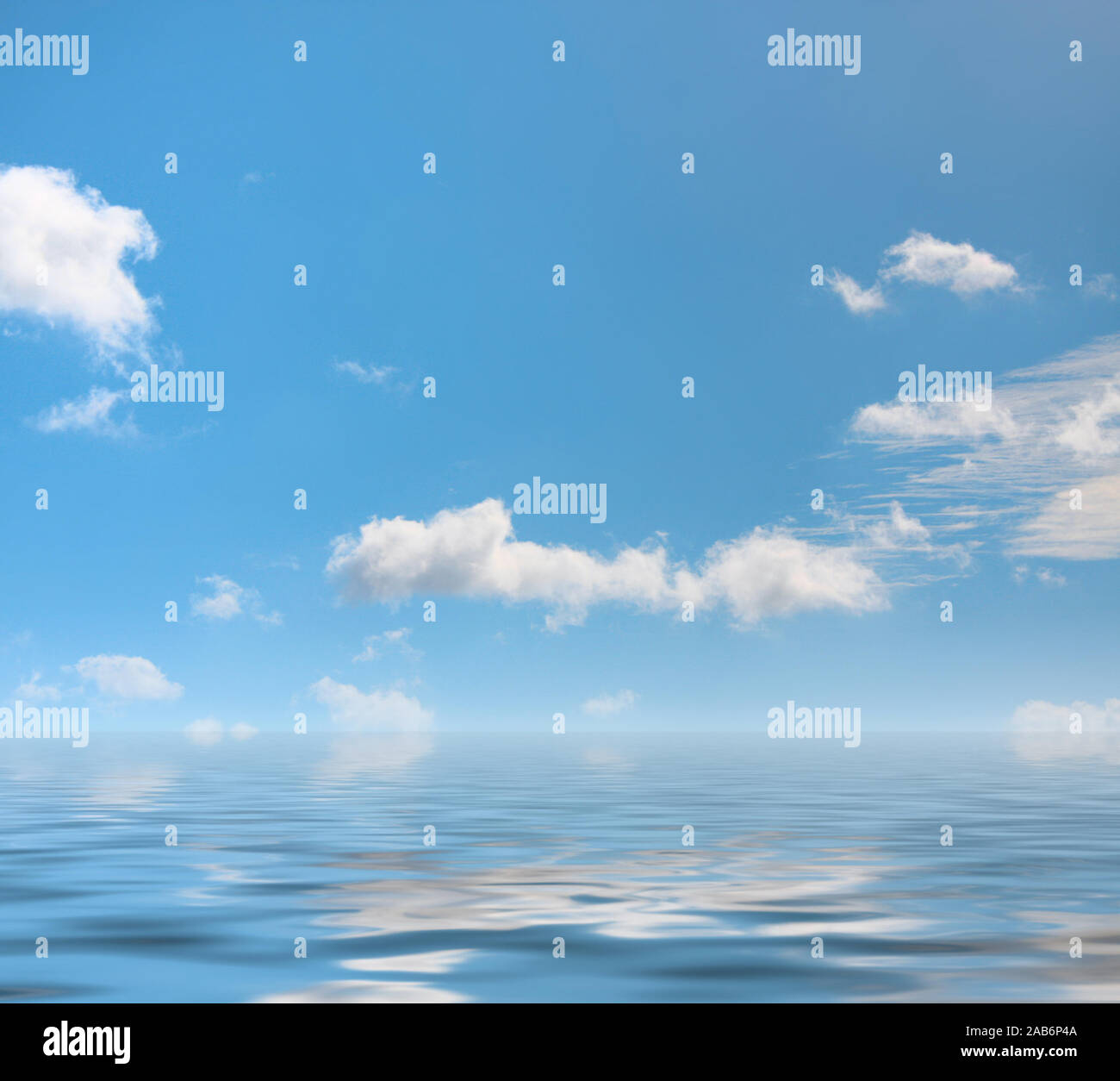 A photography of a white cloud reflection on the water Stock Photo - Alamy