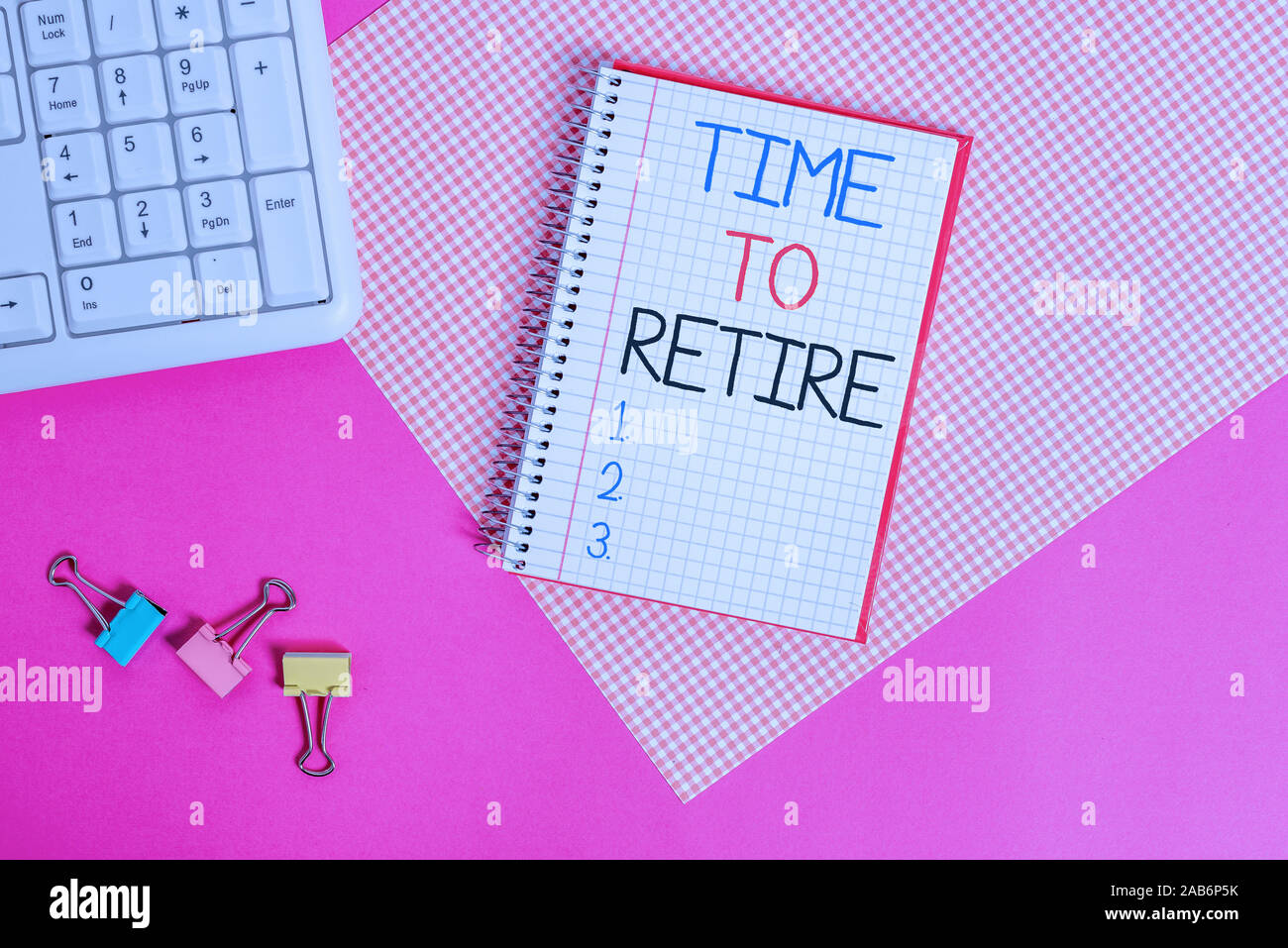 Writing note showing Time To Retire. Business concept for Take the  pensioner status stop working in elderly old enough Businessman in blue  suite stand Stock Photo - Alamy
