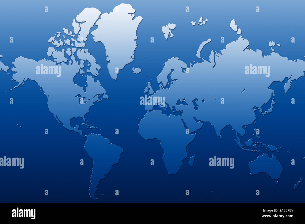 Illustrated world map hi-res stock photography and images - Alamy