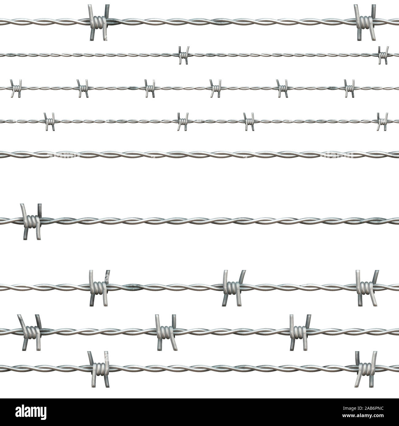 An illustration of a rusty barbed wire Stock Photo - Alamy