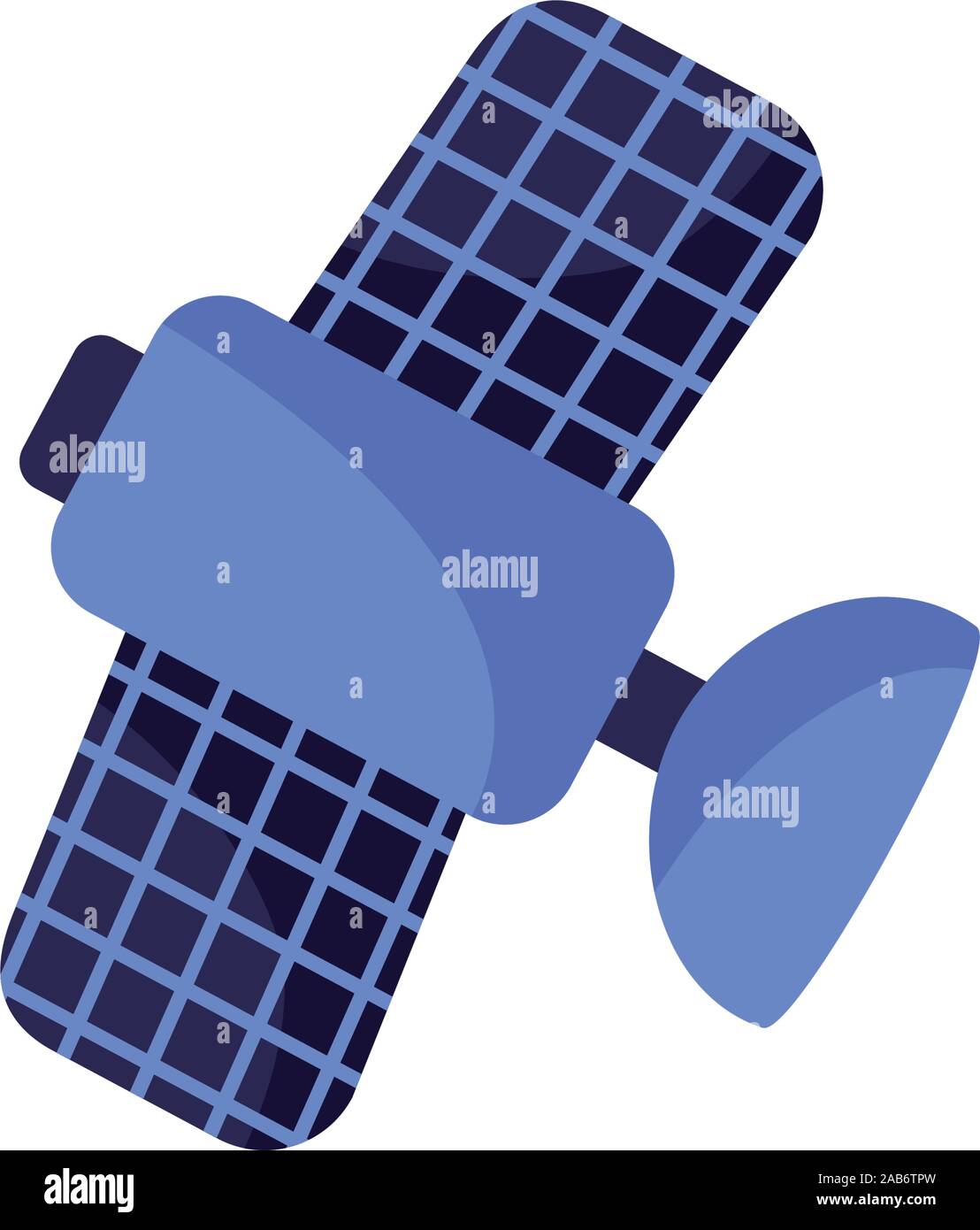 satelite antena communication isolated icon Stock Vector