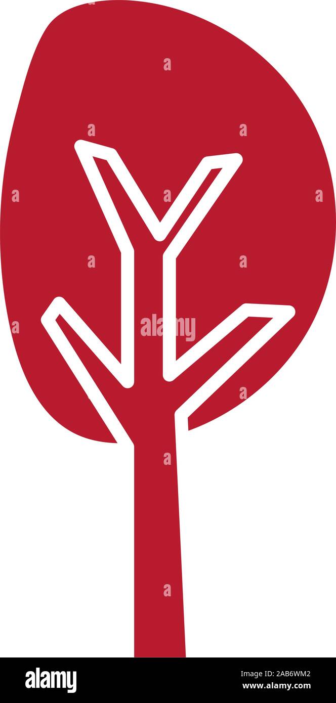 tree plant nature isolated icon Stock Vector Image & Art - Alamy