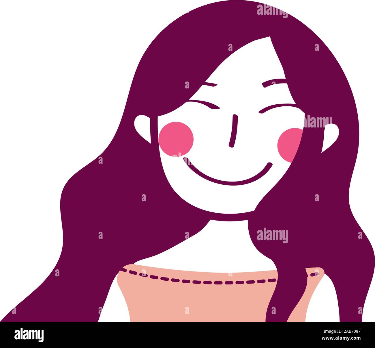 Glamorous portrait woman Stock Vector Images - Alamy