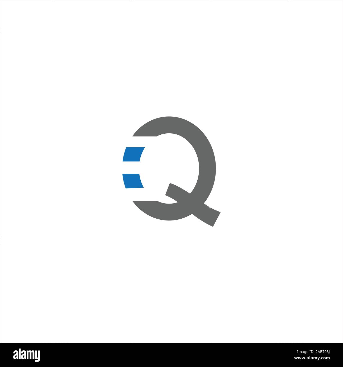 initial letter eq or qe logo vector logo design Stock Vector Image ...
