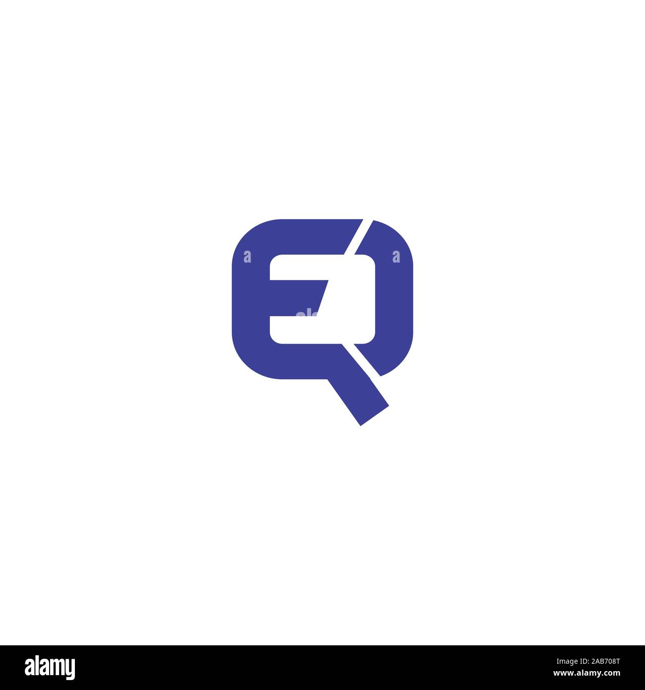 initial letter eq or qe logo vector logo design Stock Vector Image ...