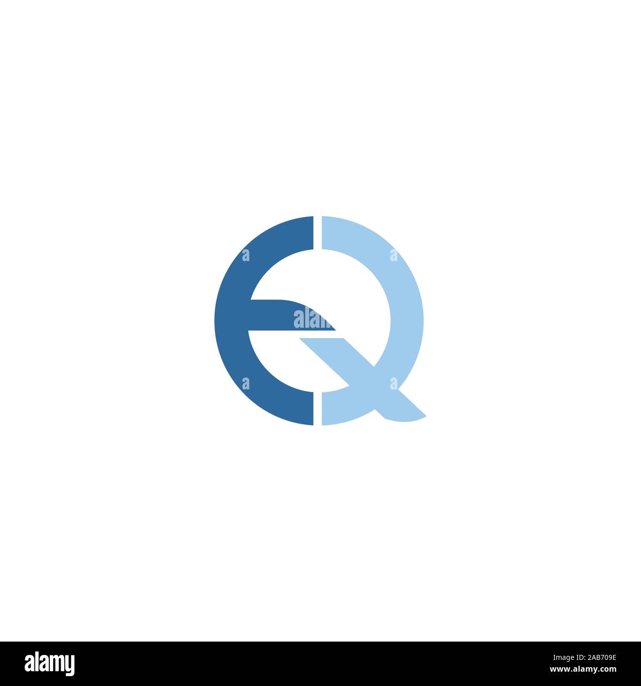 initial letter eq or qe logo vector logo design Stock Vector Image ...