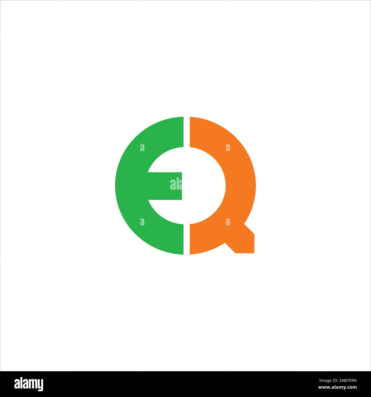 initial letter eq or qe logo vector logo design Stock Vector Image ...