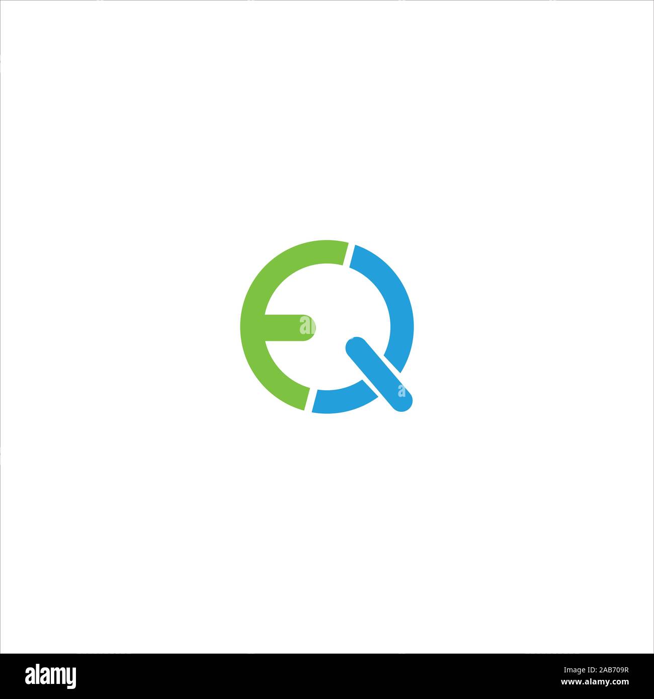 initial letter eq or qe logo vector logo design Stock Vector Image ...