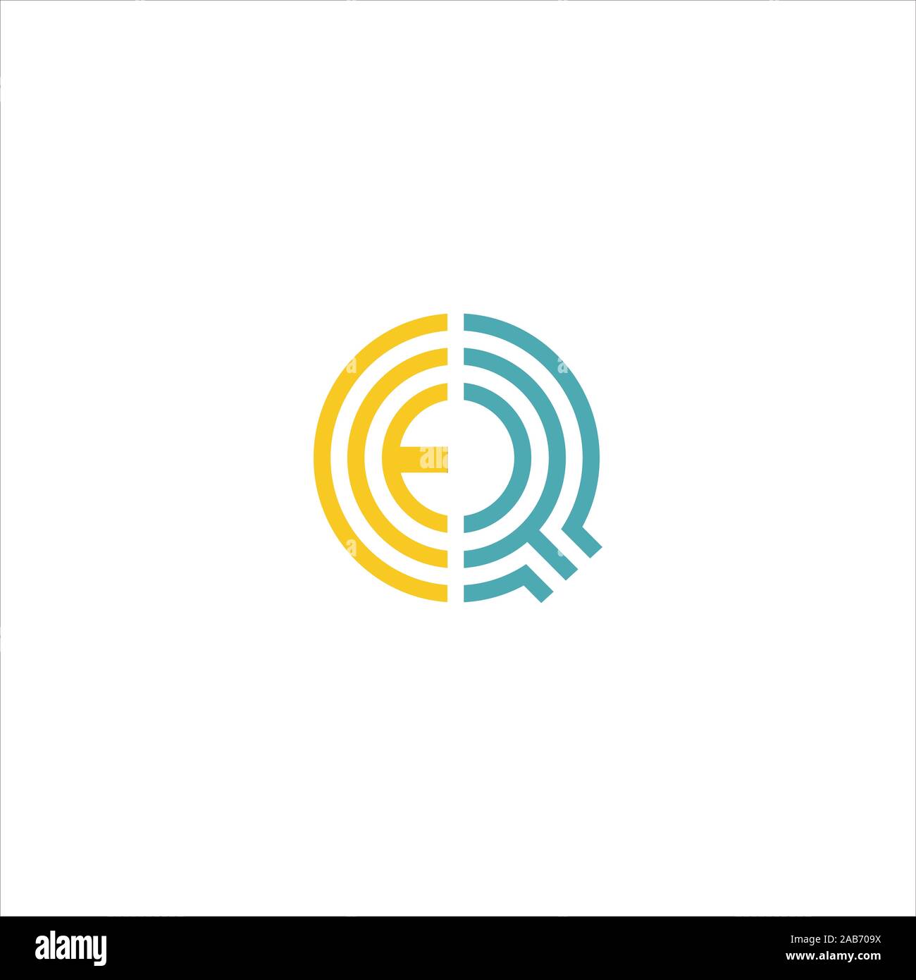 initial letter eq or qe logo vector logo design Stock Vector Image ...