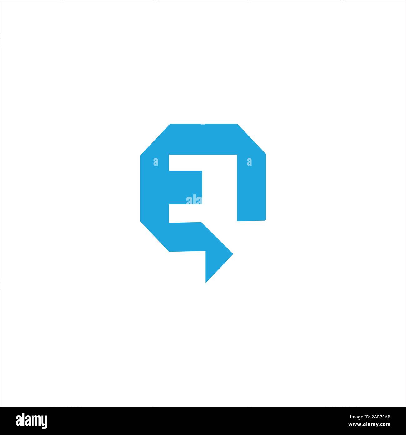 initial letter eq or qe logo vector logo design Stock Vector Image ...