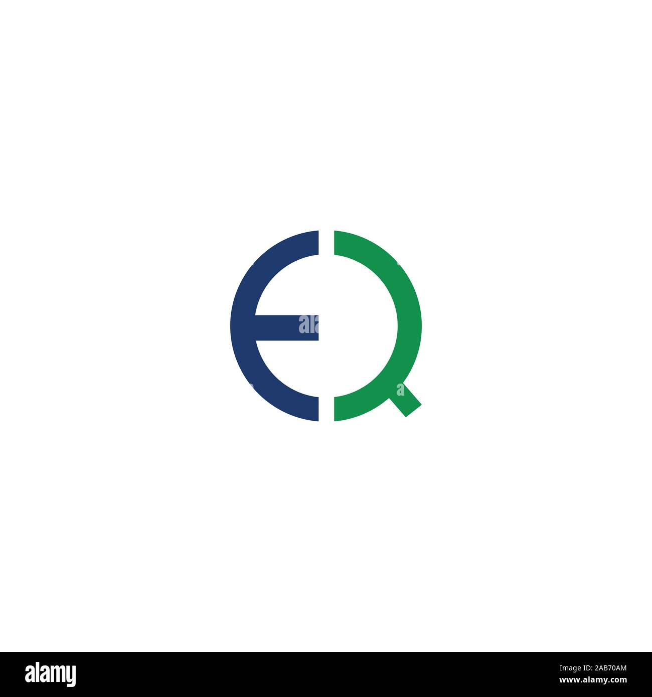 initial letter eq or qe logo vector logo design Stock Vector Image ...