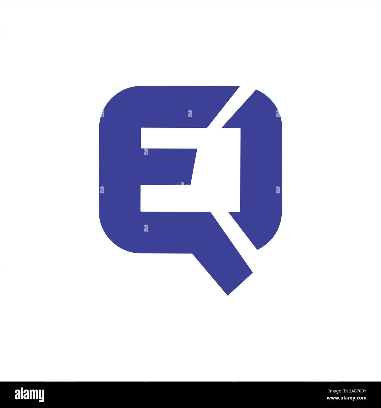 initial letter eq or qe logo vector logo design Stock Vector Image ...