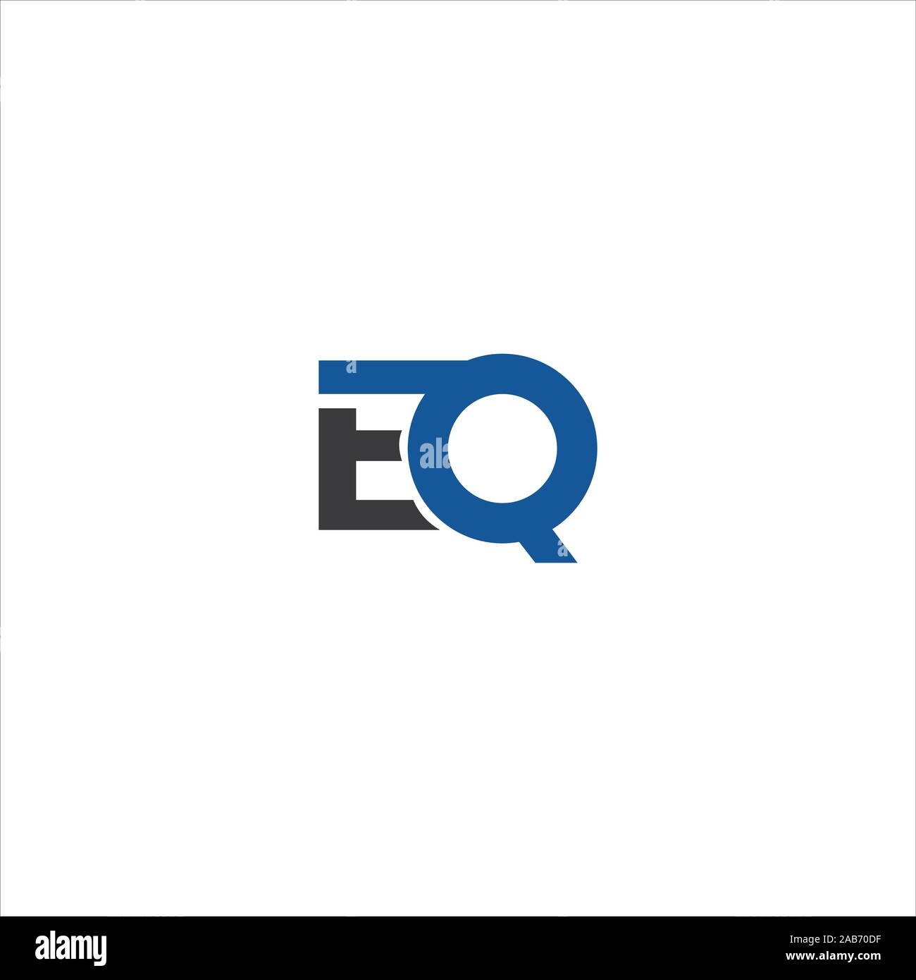 initial letter eq or qe logo vector logo design Stock Vector Image ...