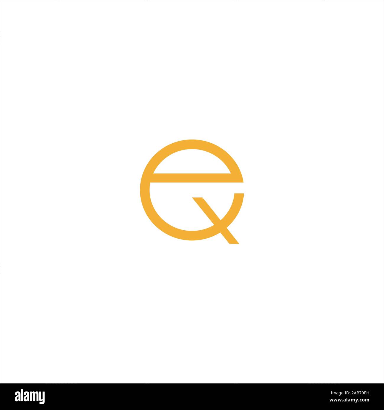 initial letter eq or qe logo vector logo design Stock Vector Image ...