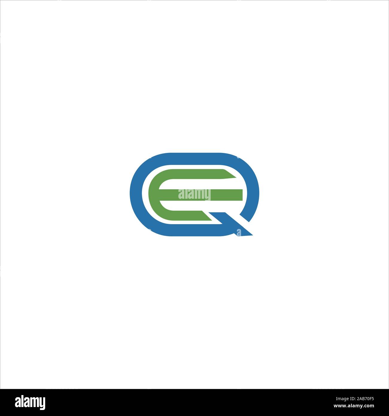 initial letter eq or qe logo vector logo design Stock Vector Image ...