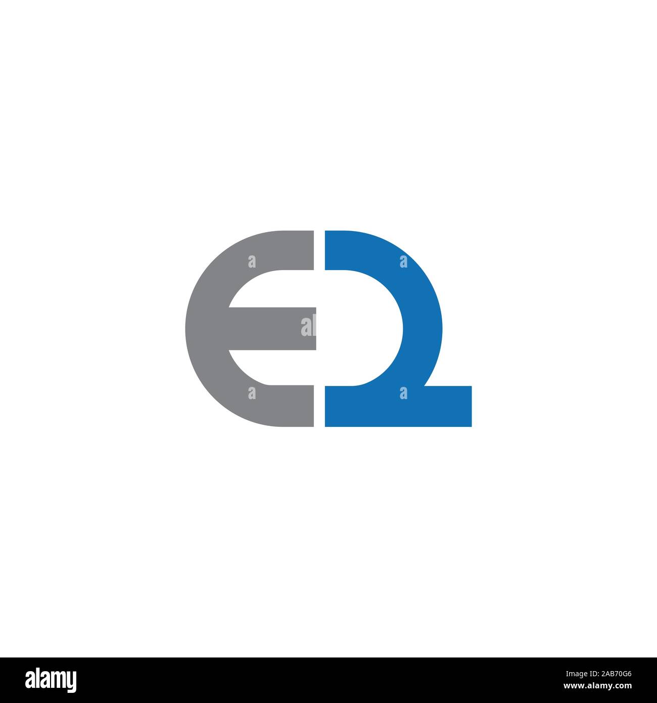initial letter eq or qe logo vector logo design Stock Vector Image ...