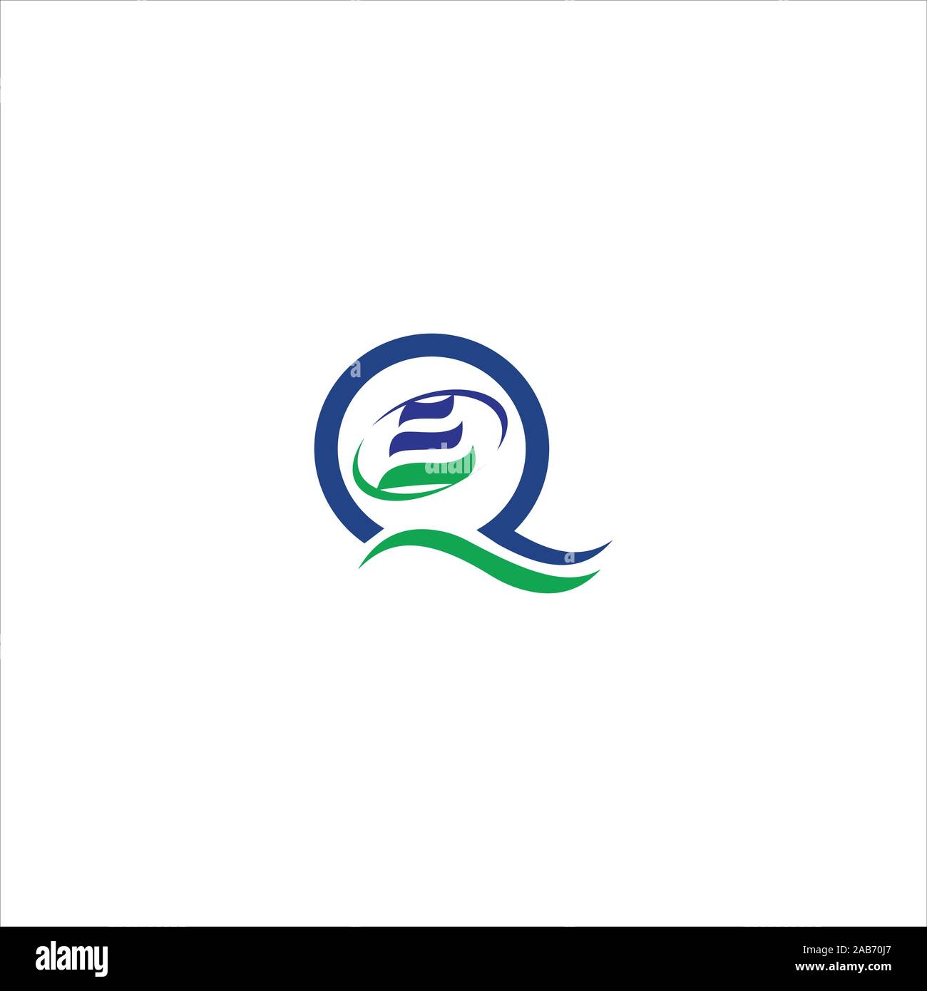 initial letter eq or qe logo vector logo design Stock Vector Image ...