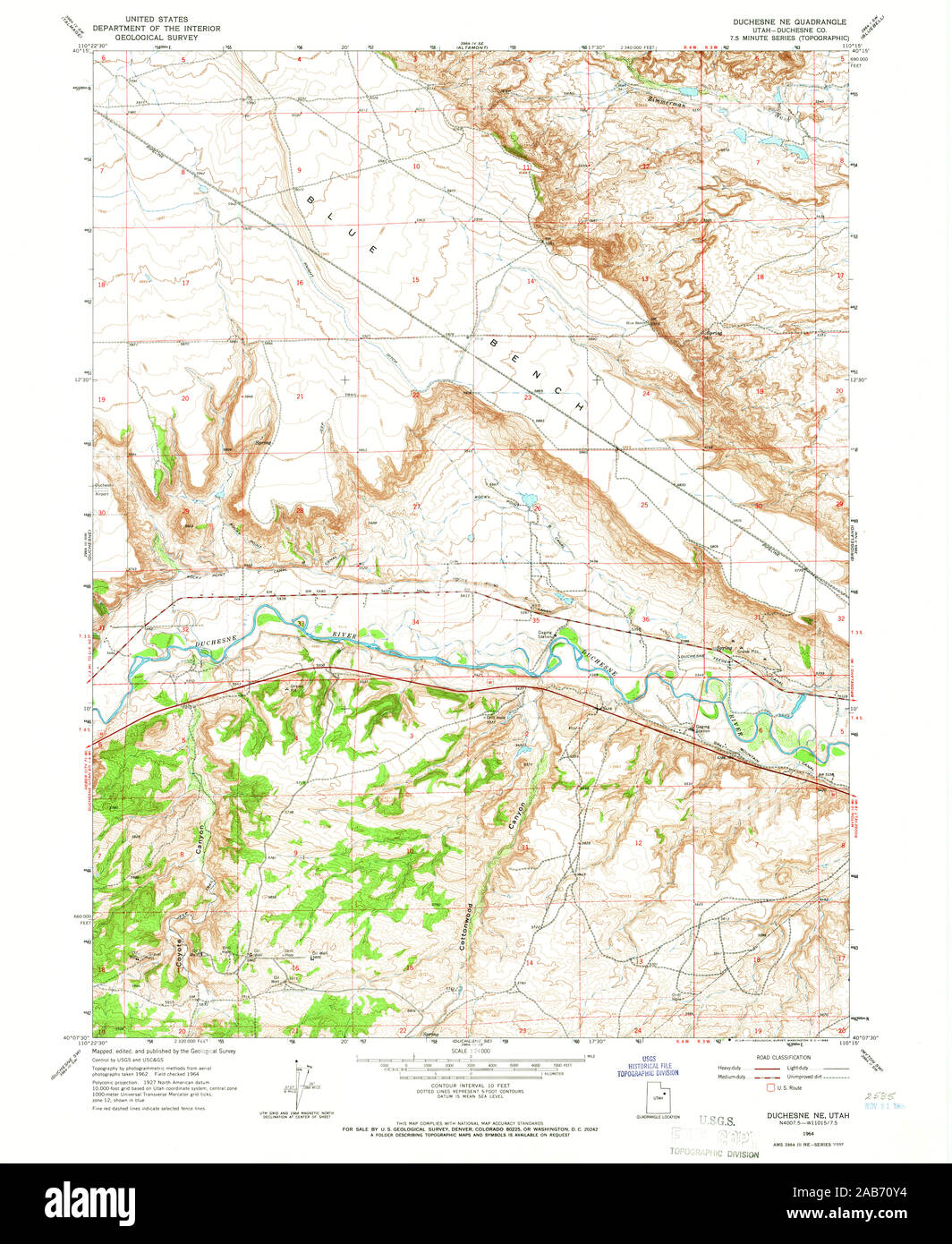 Map of duchesne hires stock photography and images Alamy