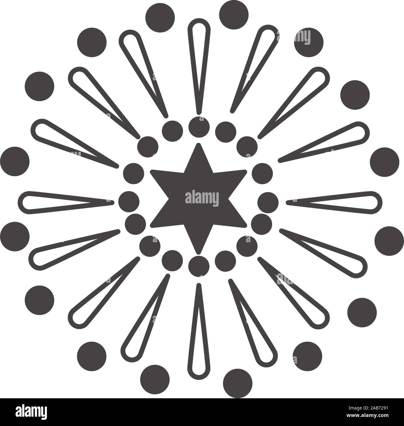 fireworks explosion splash isolated icon Stock Vector Image & Art - Alamy